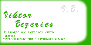 viktor bezerics business card